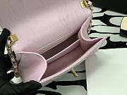 Chanel Small Flap Bag With Top Handle Pastel Pink AS2478 Size 22.5 cm - 6