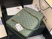 Chanel Large Coco Vintage Timeless Tote Bag Dark Mint A57030 Size 35 cm - 2