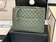 Chanel Large Coco Vintage Timeless Tote Bag Dark Mint A57030 Size 35 cm - 5
