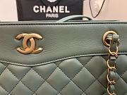 Chanel Large Coco Vintage Timeless Tote Bag Dark Mint A57030 Size 35 cm - 6