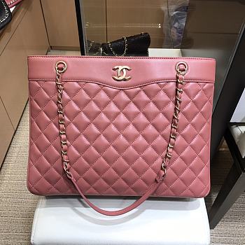 Chanel Large Coco Vintage Timeless Tote Bag Pink A57030 Size 35 cm