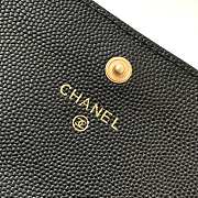 Chanel Long Wallet Black & Gold-tone Metal A80286 Size 19 cm - 6
