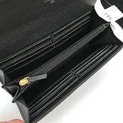 Chanel Long Wallet Black & Gold-tone Metal A80286 Size 19 cm - 5