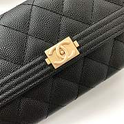 Chanel Long Wallet Black & Gold-tone Metal A80286 Size 19 cm - 2