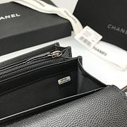 Chanel Long Wallet Black & Silver-tone Metal A80286 Size 19 cm - 4
