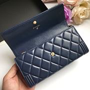 Chanel Long Wallet Navy Smooth Leather A80286 Size 19 cm - 5