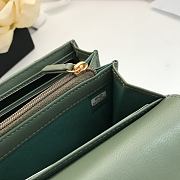 Chanel Long Wallet Olive Green Smooth Leather A80286 Size 19 cm - 5