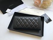 Chanel Long Wallet Black Smooth Leather A80286 Size 19 cm - 5
