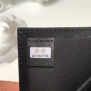 Chanel Boy Black Grain Leather & Gold-tone Metal Wallet A80734 Size 11.5 cm - 4