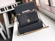 Chanel Wallet On Chain Black A80982 Size 19 x 13.5 x 3.5 cm - 1