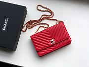 Chanel Wallet On Chain Red A80982 Size 19 x 13.5 x 3.5 cm - 6