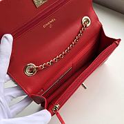 Chanel Wallet On Chain Red A80982 Size 19 x 13.5 x 3.5 cm - 4