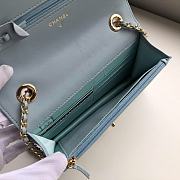 Chanel Wallet On Chain Light Blue A80982 Size 19 x 13.5 x 3.5 cm - 3