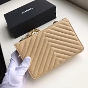 Chanel Wallet On Chain Beige A80982 Size 19 x 13.5 x 3.5 cm - 3