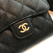 Chanel Small Black Flap Wallet A82288 Size 10.5 x 11.5 x 3 cm - 5
