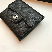 Chanel Small Black Flap Wallet A82288 Size 10.5 x 11.5 x 3 cm - 3
