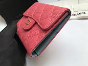 Chanel Small Pink Flap Wallet A82288 Size 10.5 x 11.5 x 3 cm - 6