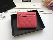 Chanel Small Pink Flap Wallet A82288 Size 10.5 x 11.5 x 3 cm - 5