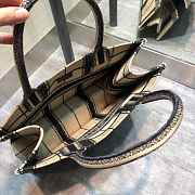 Dior Book Tote Black and Beige Bayadère Embroidery M1296 Size 36 cm - 6
