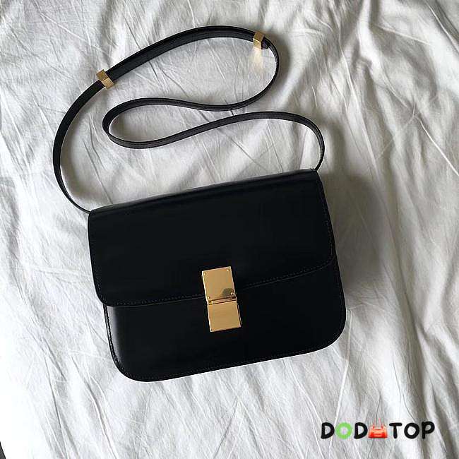 Celine Medium Classic Bag Black 189173 Size 24 x 18 x 7 cm - 1