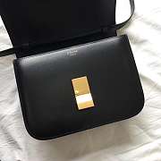 Celine Medium Classic Bag Black 189173 Size 24 x 18 x 7 cm - 6