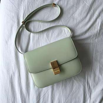 Celine Medium Classic Bag Light Green 189173 Size 24 x 18 x 7 cm