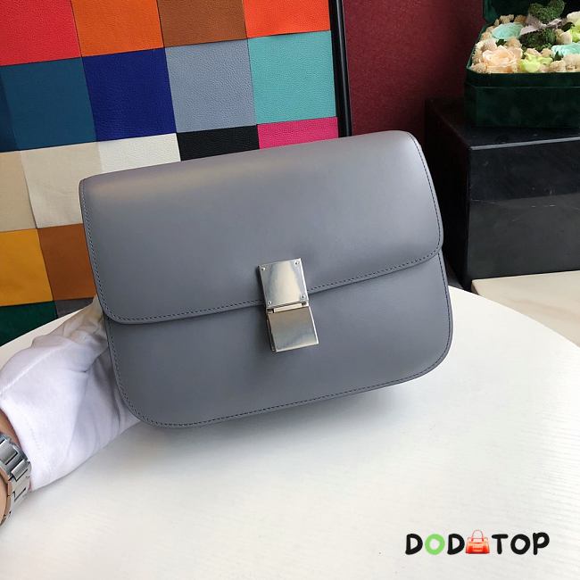 Celine Medium Classic Bag Gray 189173 Size 24 x 18 x 7 cm - 1