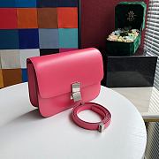 Celine Medium Classic Bag Punch Pink 189173 Size 24 x 18 x 7 cm - 3