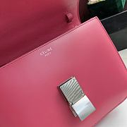 Celine Medium Classic Bag Punch Pink 189173 Size 24 x 18 x 7 cm - 5