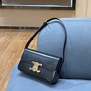 Celine Triomphe Shoulder Bag Black 194143 Size 20 x 10 x 4 cm - 6