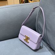 Celine Triomphe Shoulder Bag Lavender 194143 Size 20 x 10 x 4 cm - 5