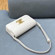 Celine Triomphe Shoulder Bag White 194143 Size 20 x 10 x 4 cm - 5