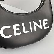 Celine Ava Bag With Celine Print Black 193953 Size 25 X 14 X 7 cm - 2