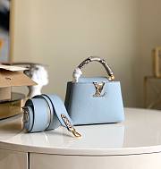 LV Capucines Mini Pale Cornflower Blue M98477 Size 21 x 14 x 8 cm - 1