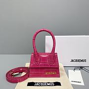 Jacquemus Chiquito Crocodile Pink 213BA01 Size 12 Cm - 1