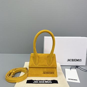Jacquemus Chiquito Suede Yellow 213BA01 Size 12 Cm