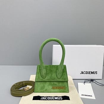 Jacquemus Chiquito Suede Tea Green 213BA01 Size 12 Cm