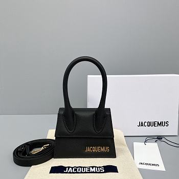 Jacquemus Chiquito Grain Leather Black 213BA01 Size 12 Cm