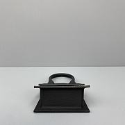 Jacquemus Chiquito Grain Leather Black 213BA01 Size 12 Cm - 2