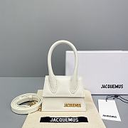 Jacquemus Chiquito Grain Leather White 213BA01 Size 12 Cm - 1