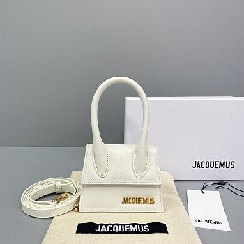 Jacquemus Chiquito Grain Leather White 213BA01 Size 12 Cm