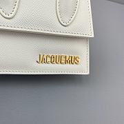 Jacquemus Chiquito Grain Leather White 213BA01 Size 12 Cm - 3