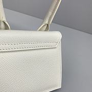 Jacquemus Chiquito Grain Leather White 213BA01 Size 12 Cm - 2