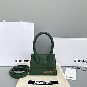 Jacquemus Chiquito Grain Leather Emerald Green 213BA01 Size 12 Cm - 1