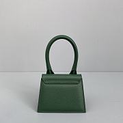Jacquemus Chiquito Grain Leather Emerald Green 213BA01 Size 12 Cm - 5
