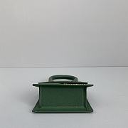 Jacquemus Chiquito Grain Leather Emerald Green 213BA01 Size 12 Cm - 3