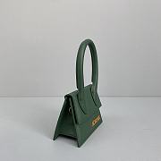 Jacquemus Chiquito Grain Leather Emerald Green 213BA01 Size 12 Cm - 2