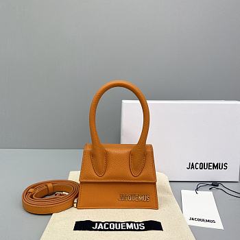 Jacquemus Chiquito Grain Leather Orange 213BA01 Size 12 Cm