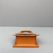 Jacquemus Chiquito Grain Leather Orange 213BA01 Size 12 Cm - 6