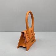Jacquemus Chiquito Grain Leather Orange 213BA01 Size 12 Cm - 5